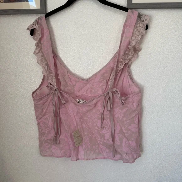 NWT Free People Making Me Blush Cami in Orchid Combo Size Large - Picture 5 of 11